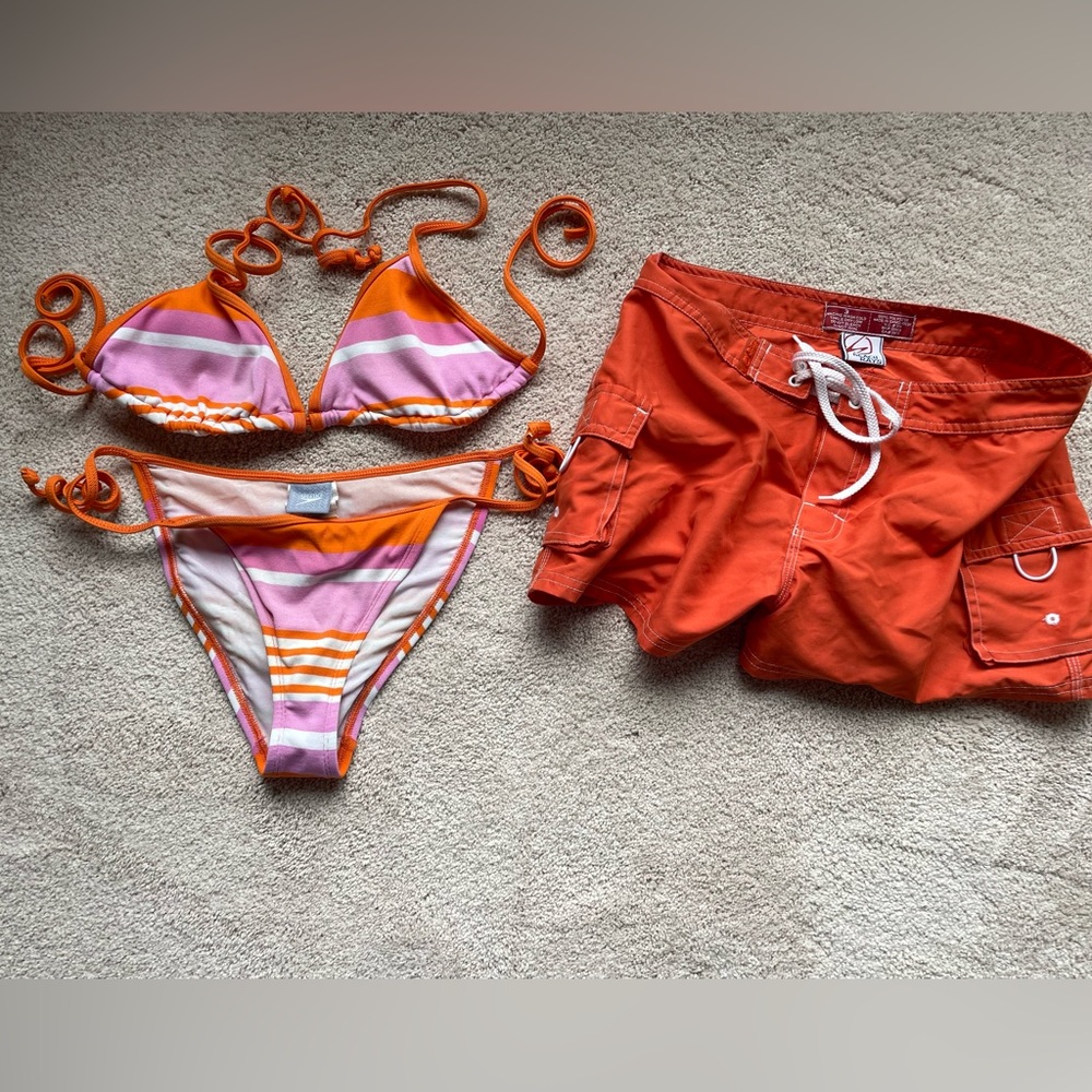 Speedo bikini with matching board shorts